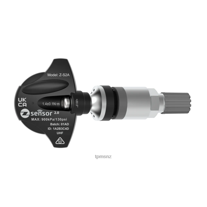 TPMS Sensor Wellington - Jeep OE Replacement TPMS Sensor - OE P/N 52088990AC Freq 433Mhz NV864610 Metal Valve Stem - Silver