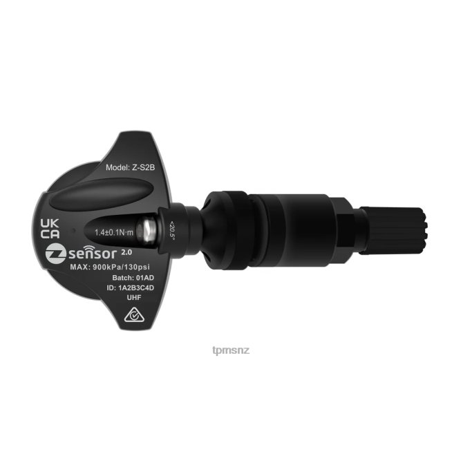 TPMS Tool NZ - Mahindra Rise OE Replacement TPMS Sensor - OE P/N 1805BA0131NA Freq 433Mhz NV864456 Metal Valve Stem - Black